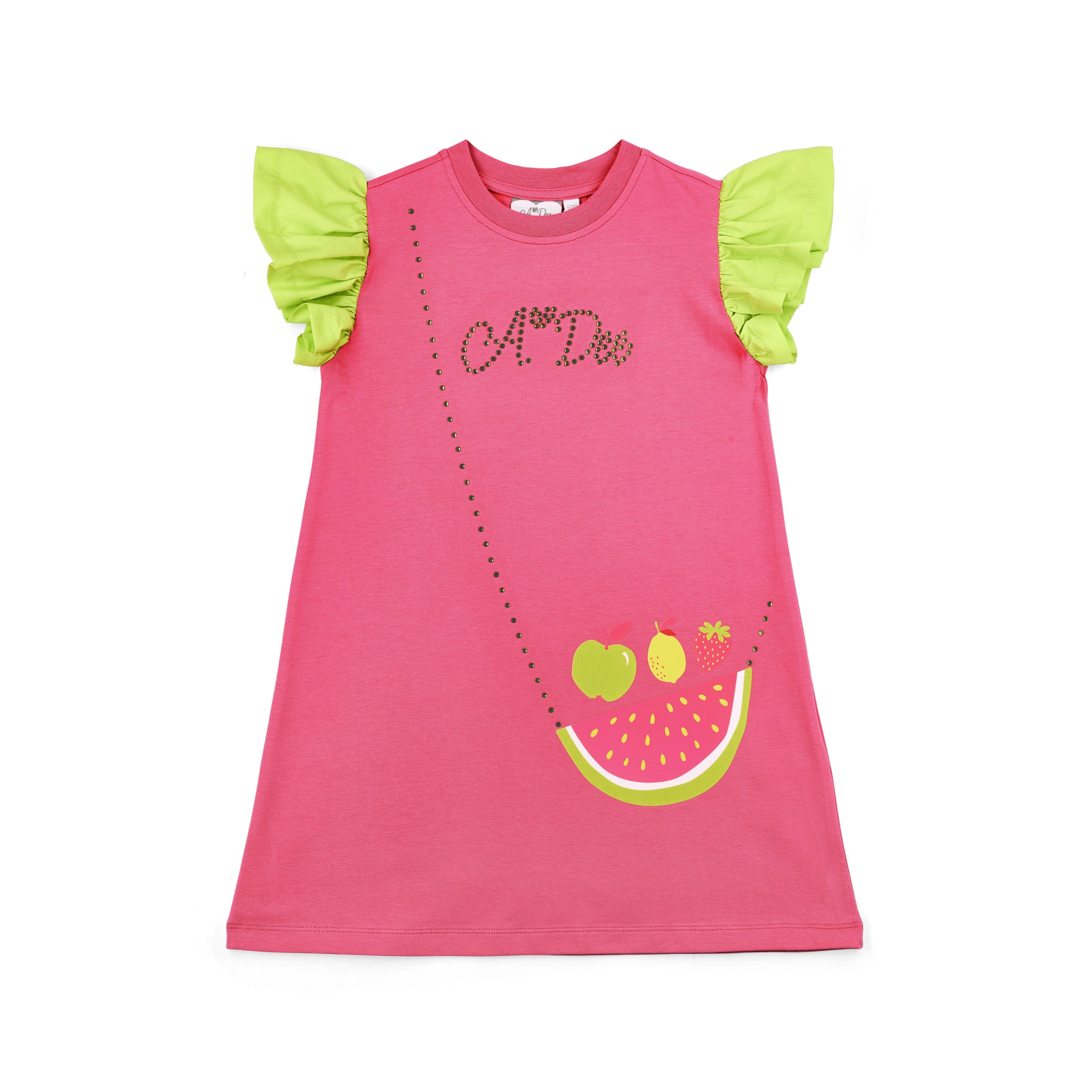 PREORDER SS26 ADee TEGAN Pink & Green Fruit Handbag Dress