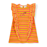 PREORDER SS26 ADee TATE Multicoloured Zig Zag Frill Dress