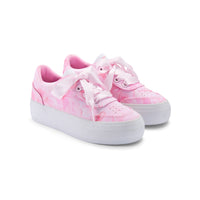 PREORDER SS26 ADee PATTY Pink Bow Print Platform Trainers