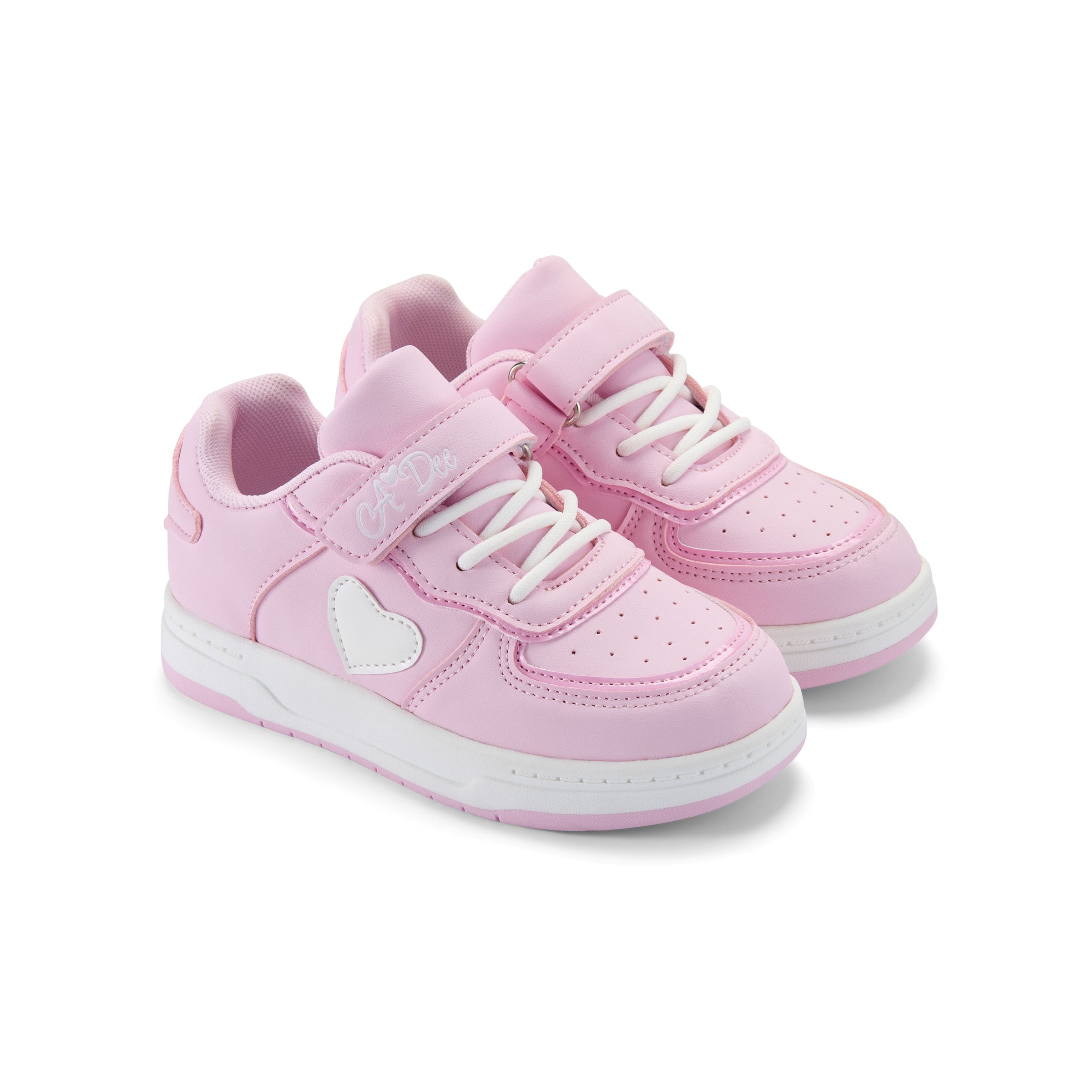 PREORDER SS26 ADee DNK Pink & White Heart Trainers