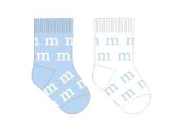 AW23 Mitch & Son Mini REX Sky Blue & White Logo 2 Pack Of Socks