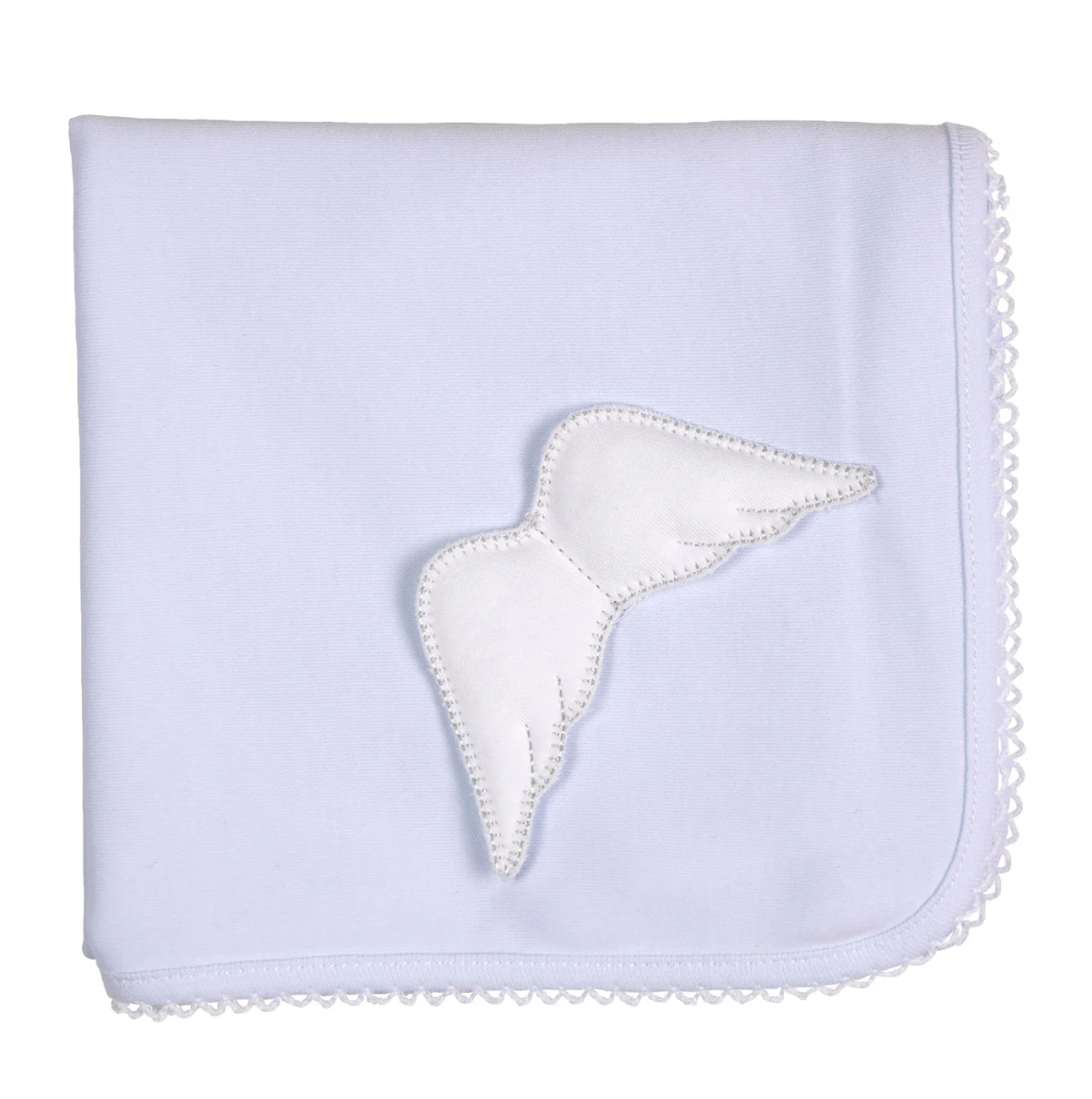 Baby Gi Pale Blue Cotton Angel Wings Blanket