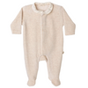 SS24 Baby Gi Beige Velour Angel Wings Babygrow