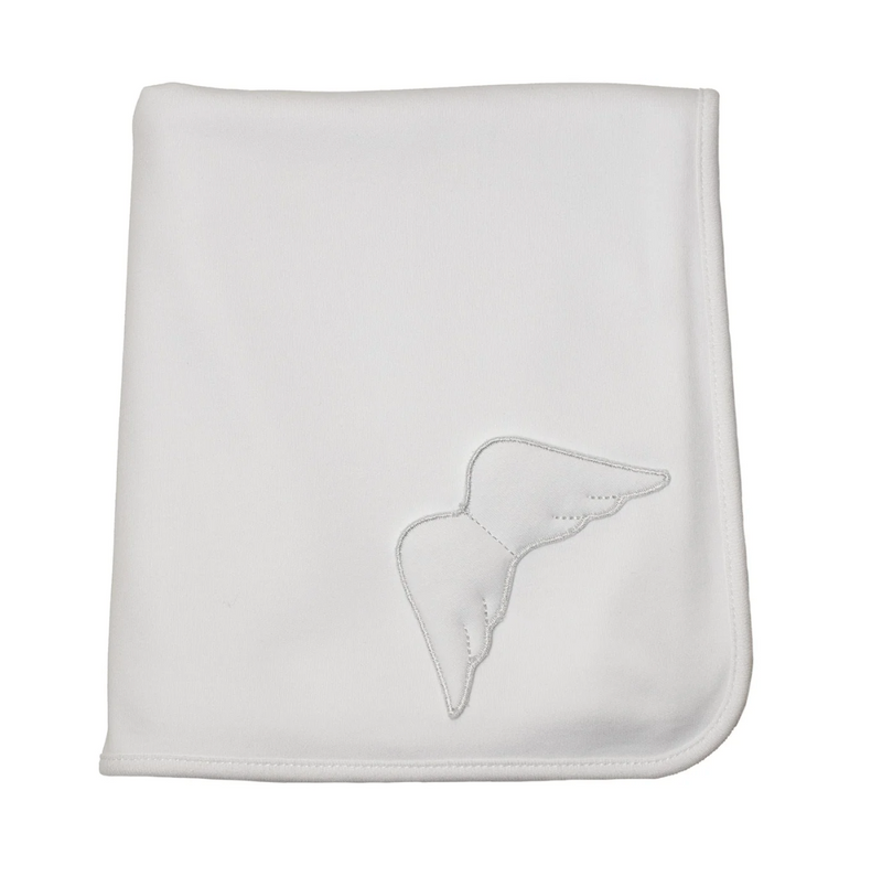 Baby Gi White Cotton Angel Wings Blanket