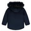 AW23 MiTCH TORONTO Navy Blue Faux Fur Padded Hooded Jacket