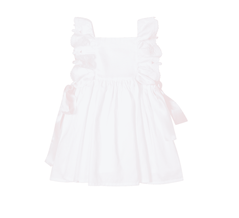 SS24 Deolinda PATTY Pink & White Ribbon Frill Dress