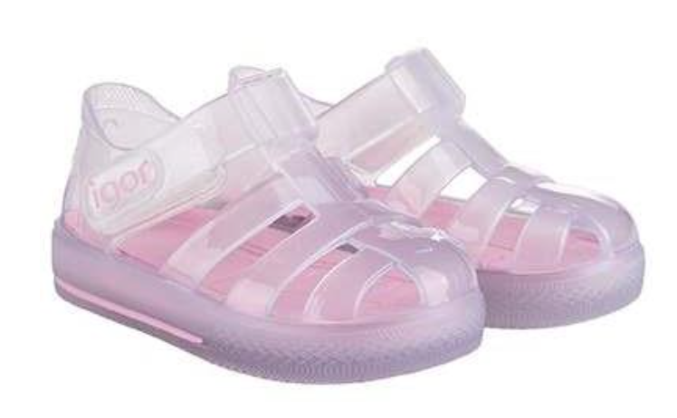 Igor STAR CRISTAL Pink Jelly Sandals