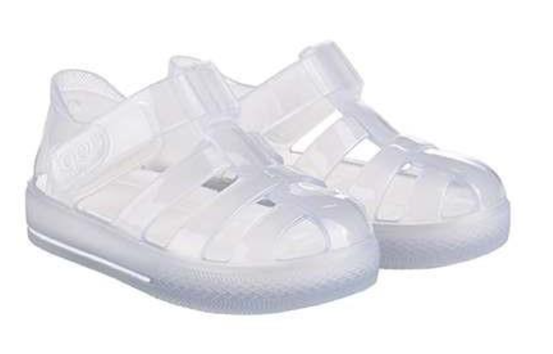SS24 Igor STAR CRISTAL White and Clear Jelly Sandals