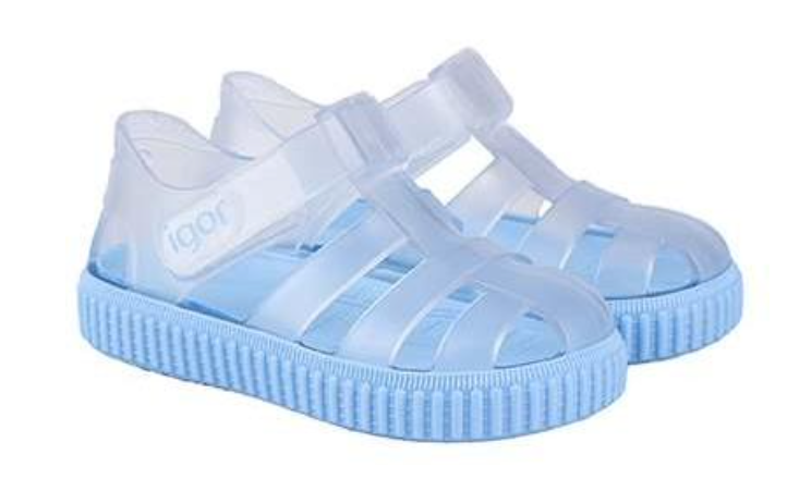 Igor NICO CRISTAL Blue Jelly Sandals