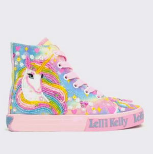 SS24 Lelli Kelly UNICORN Multicoloured Rainbow Bead Boots