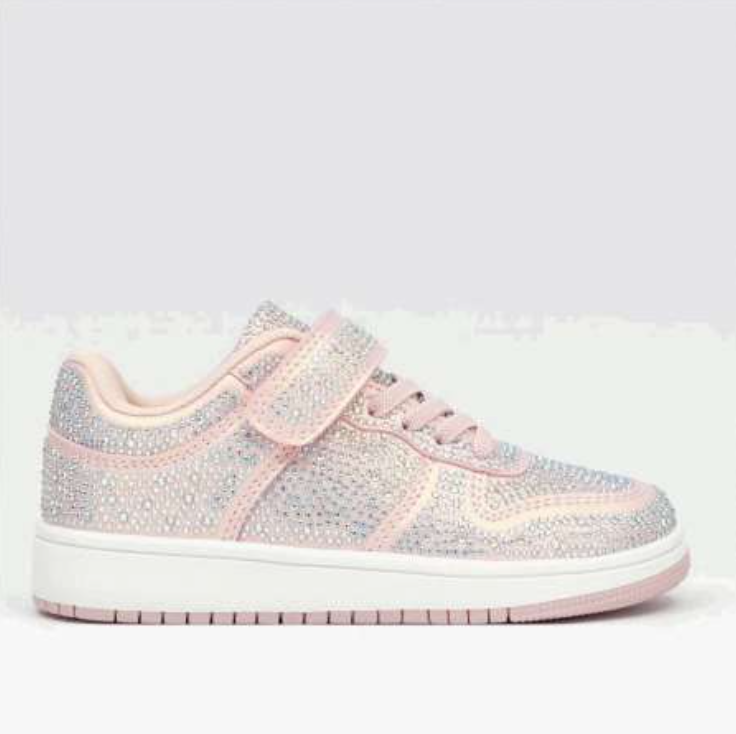 SS24 Lelli Kelly GRACE Pink Diamante Sparkle Trainers