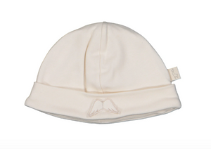 SS24 Baby Gi Beige Cotton Angel Wings Hat