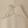 SS24 Baby Gi Beige Cotton Angel Wings Babygrow