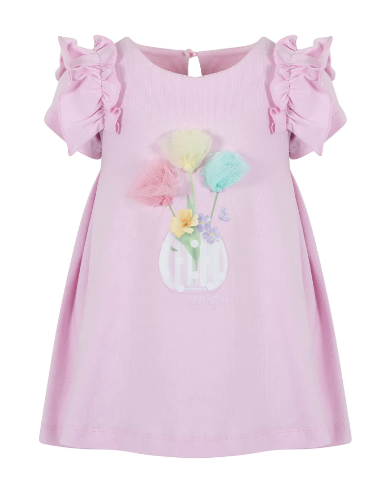 SS24 Lapin House Pink Floral Bouquet Dress
