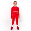 SS25 Blanca Sport Red Crop Top & Leggings Set