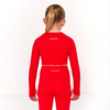 SS25 Blanca Sport Red Crop Top & Leggings Set