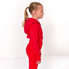 SS25 Blanca Sport Red Crop Zip Hoody