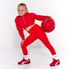 SS25 Blanca Sport Red Crop Zip Hoody