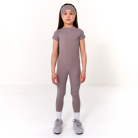 SS25 Blanca Sport Charcoal Cap Sleeve Unitard