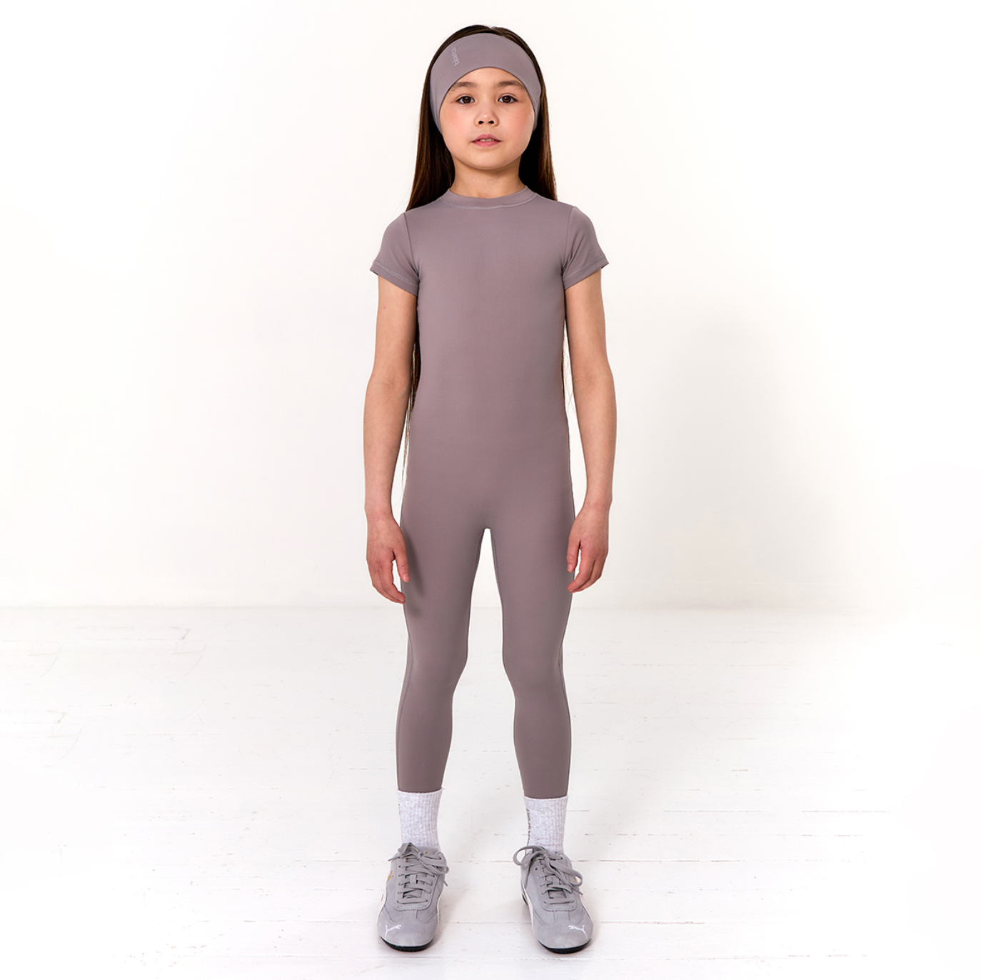 SS25 Blanca Sport Charcoal Cap Sleeve Unitard