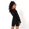 SS25 Blanca Sport Black Long Sleeve Unitard