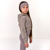 SS25 Blanca Sport Charcoal Crop Zip Hoody
