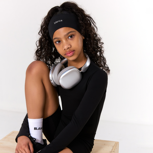SS25 Blanca Sport Black Logo Headband