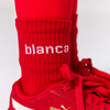 SS25 Blanca Sport Red With White Logo Socks