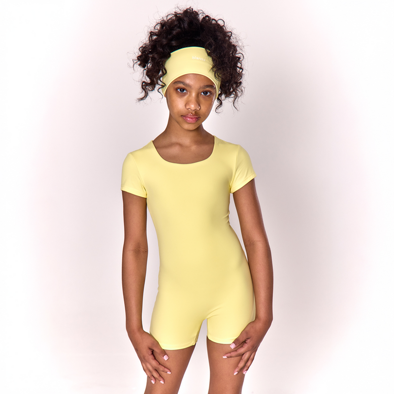 SS25 Blanca Sport Lemon Short Sleeve Unitard