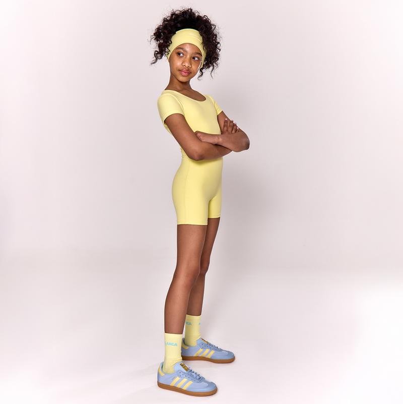 SS25 Blanca Sport Lemon Short Sleeve Unitard