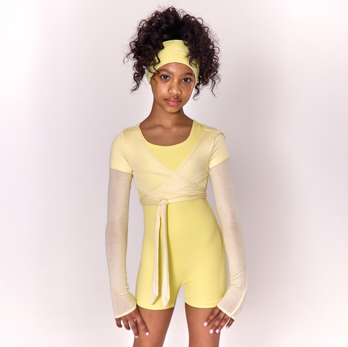 SS25 Blanca Sport Lemon Wrap Over Cardigan