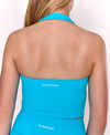 SS25 Blanca Sport Aqua Halterneck Cycling Shorts Set