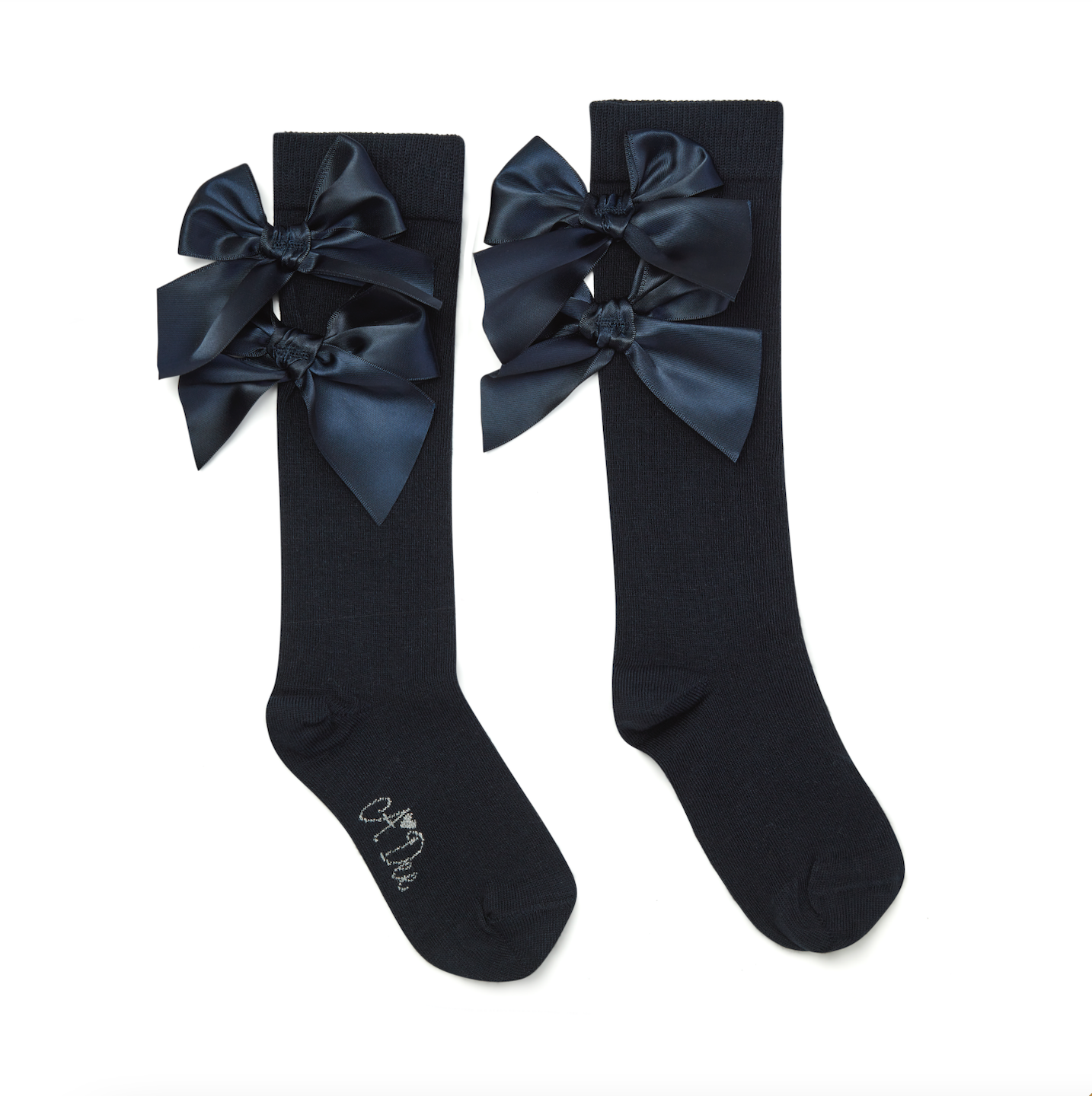 AW25 ADee POPPY Back To School Navy Blue Knee High Socks