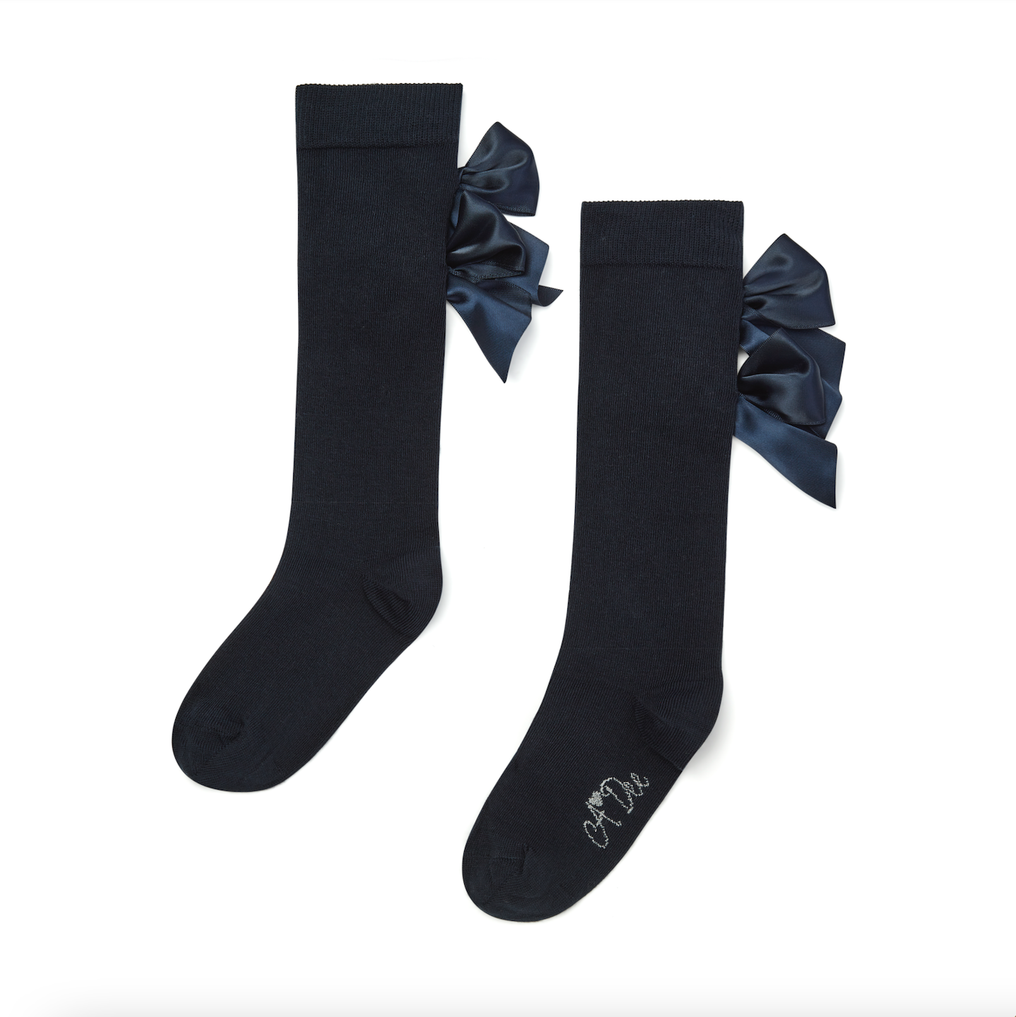 AW25 ADee POPPY Back To School Navy Blue Knee High Socks