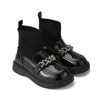 AW25 ADee MARY-CHAIN Back To School Black Sock Wellies