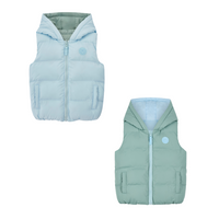 PREORDER AW25 Mitch & Son JAMES Blue & Green Reversible Gilet