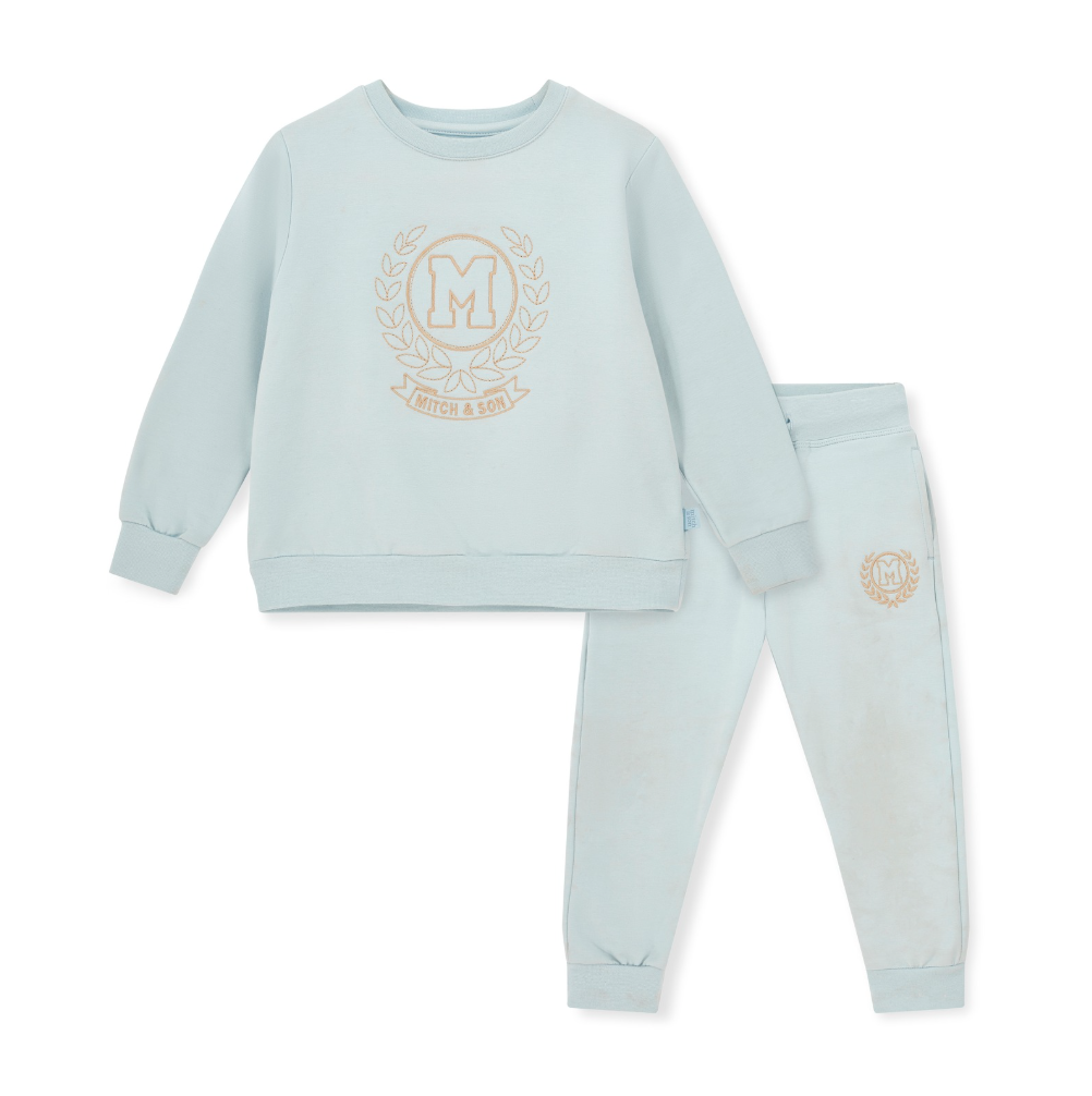 AW25 Mitch & Son JAXON Blue Logo Crest Tracksuit