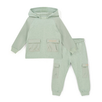 AW25 Mitch & Son JOSHUA Green Nylon Hoody Tracksuit