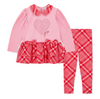 PREORDER AW25 ADee LYDIA Pink & Red Heart Check Leggings Set