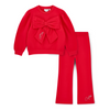 AW25 ADee LUNA Red Bow Flare Tracksuit