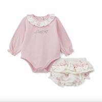 AW25 Little A JOSEPHINE Pink & White Cupcake Print Jam Pants Set