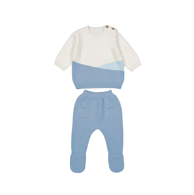 PREORDER AW25 Mayoral Blue Knitted Two Piece Set