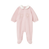 PREORDER AW25 Mayoral Pink Velour Floral Babygrow