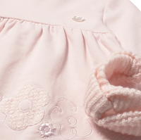 PREORDER AW25 Mayoral Pink Floral Dress With Headband