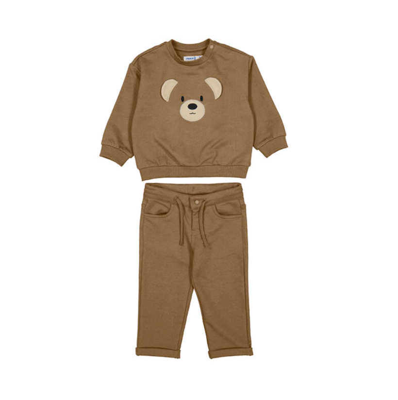 AW25 Mayoral Brown Teddy Bear Tracksuit