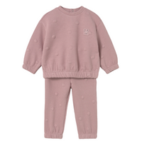 AW25 Mayoral Pink Spotty Ribbed Tracksuit