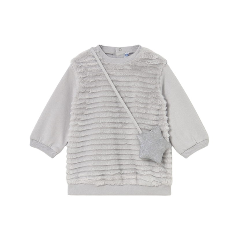 AW25 Mayoral Silver Star Handbag Dress