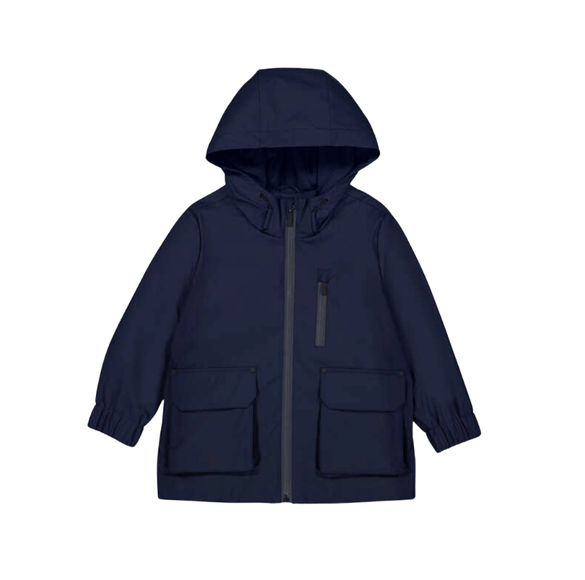 PREORDER AW25 Mayoral Navy Zipper Raincoat
