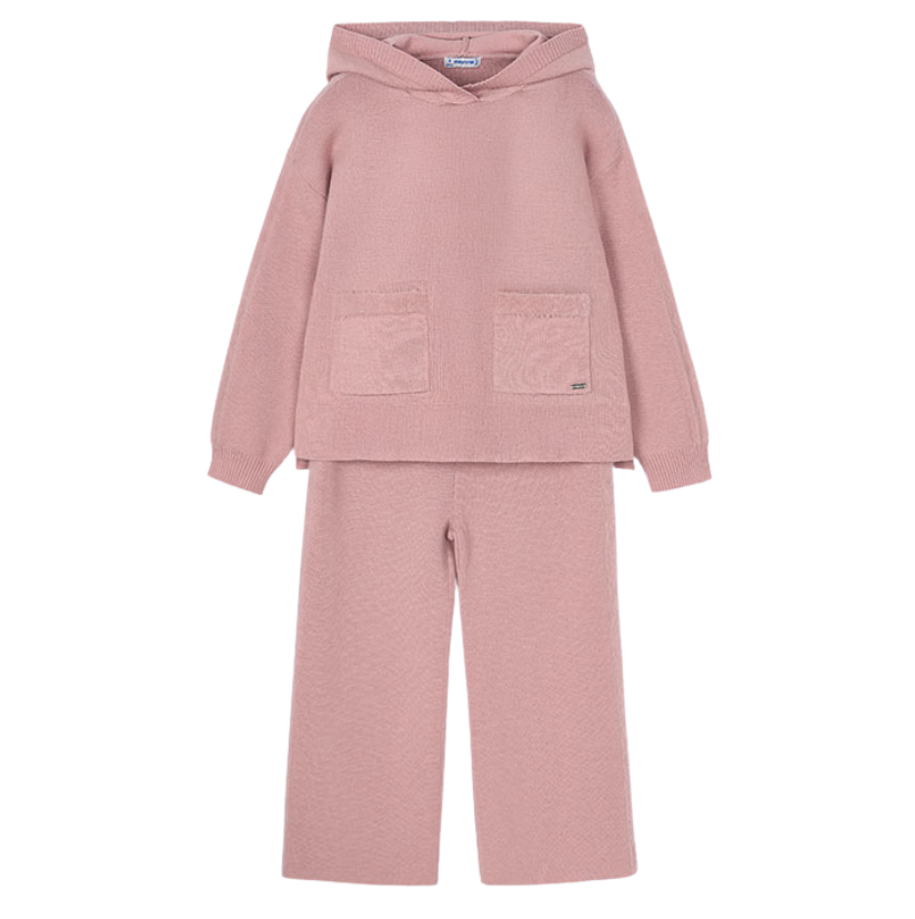 PREORDER AW25 Mayoral Pink Wide Leg Hoody Tracksuit