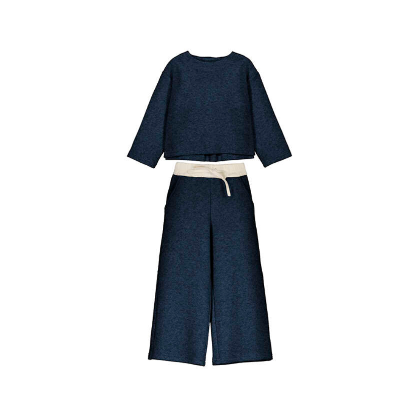 PREORDER AW25 Mayoral Navy Wide Leg Draw String Tracksuit